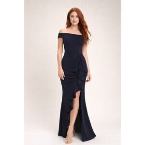 love in your eyes black knotted mermaid maxi dress Love In Your Eyes Black Knotted Mermaid Maxi Dress